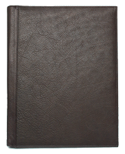 Inside of the Brown Leather Ruled Padfolio