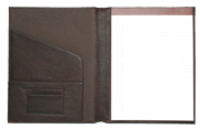 Brown Leather Ruled Padfolios